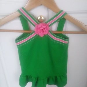 Janie and Jack 2T Girls Peplum Top